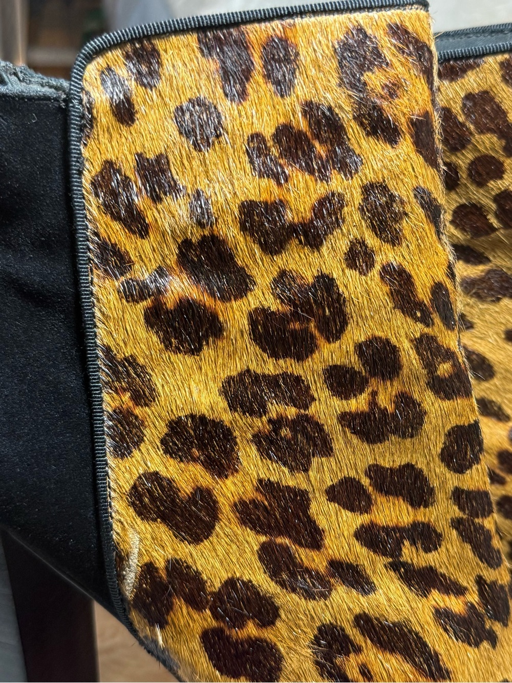 Angels Leopard Print Ankle Boots - Brown/Black